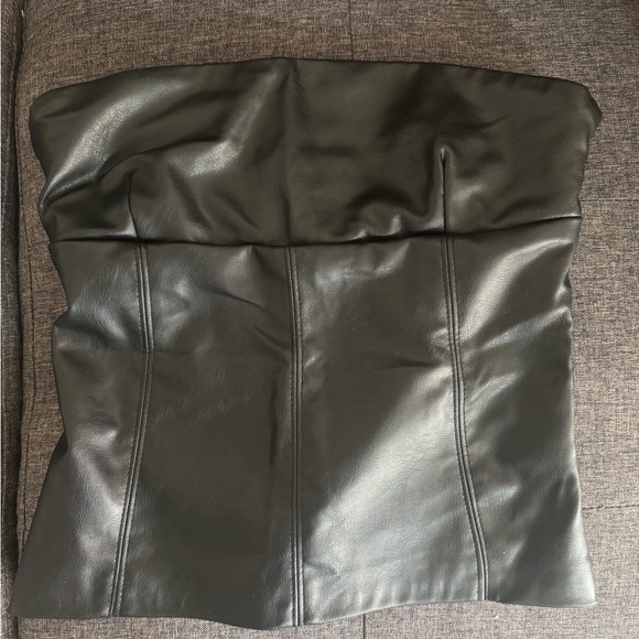 Zara Leather Tube Top - Picture 8 of 9